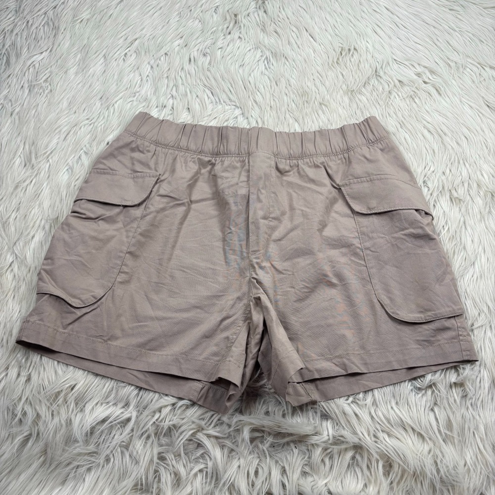 Mountain Hardwear Women's L Beige Tan‎ Cascade Pass Cargo Shorts Hiking Gorpcore